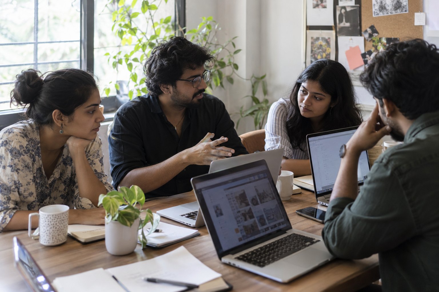 Digital Marketing with AI learning scene